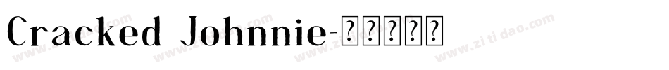 Cracked Johnnie字体转换
